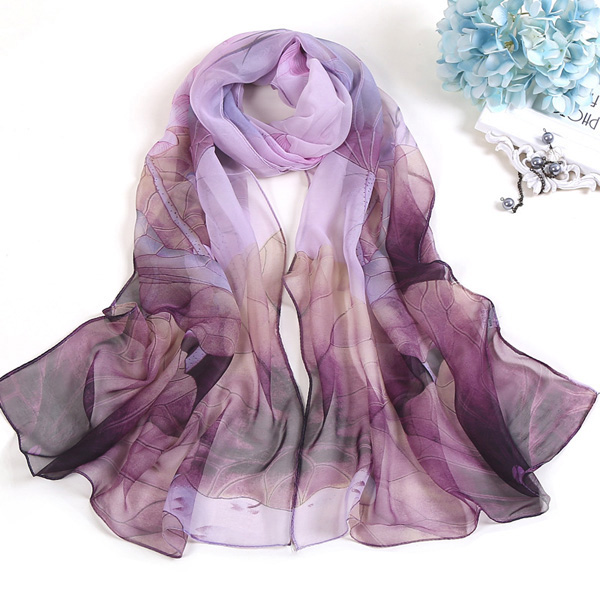 Lotus silk scarf beach towel wholesale women Indian