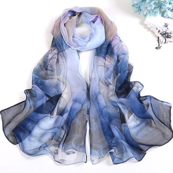 Lotus silk scarf beach towel wholesale women Indian