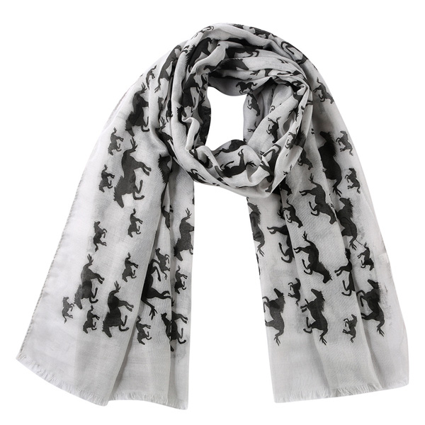 Cat print scarf woamn cotton shawl wholesale
