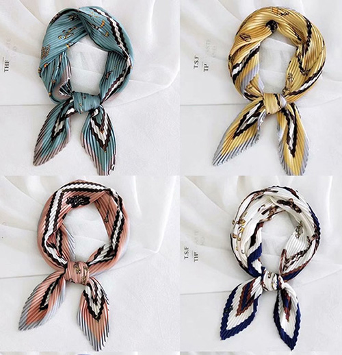 Wholesale pleated bag silk scarf Australia