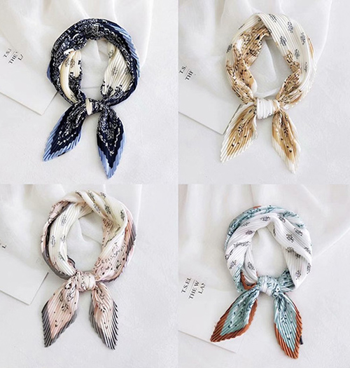 Wholesale pleated bag silk scarf Australia