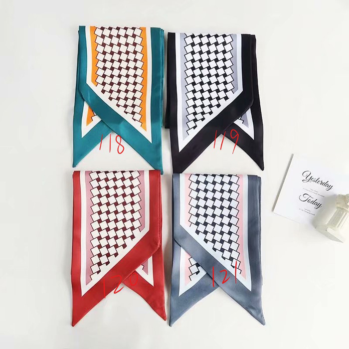 Woman Head Hair silk Tie Scarf