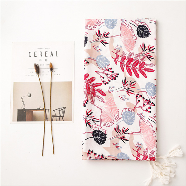 Plant floral scarf women beach towel twill cotton shawl wholesale