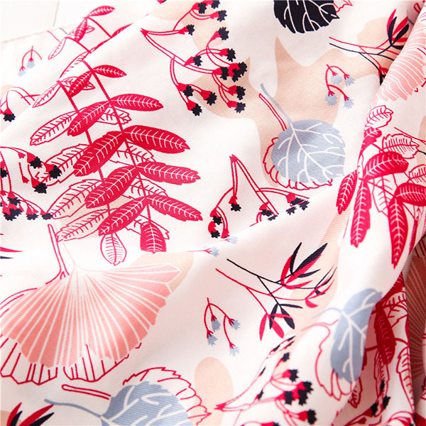 Plant floral scarf women beach towel twill cotton shawl wholesale