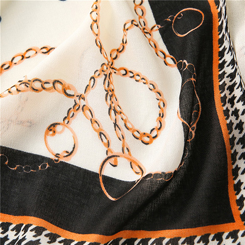 Wholesale Printed chain scarf women spring shawl fashion scarves