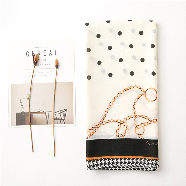 Wholesale Printed chain scarf women spring shawl fashion scarves