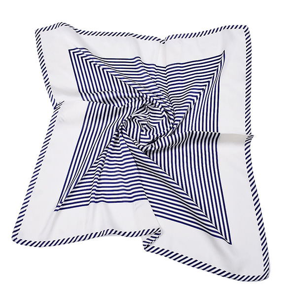 New silk 70cm square scarf women striped scarf silk scarf wholesale