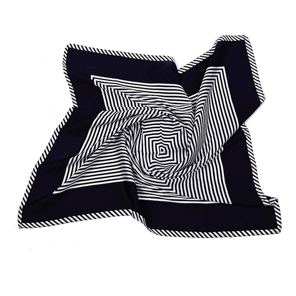 New silk 70cm square scarf women striped scarf silk scarf wholesale
