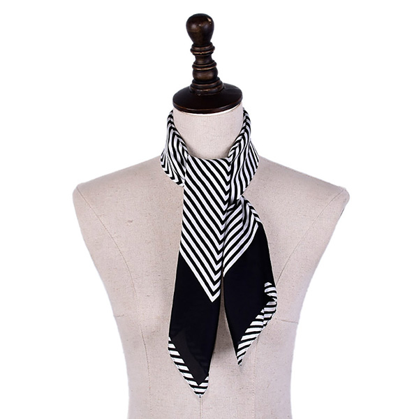New silk 70cm square scarf women striped scarf silk scarf wholesale