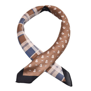 wholesale 70cm striped plaid stitching tie China silk scarf