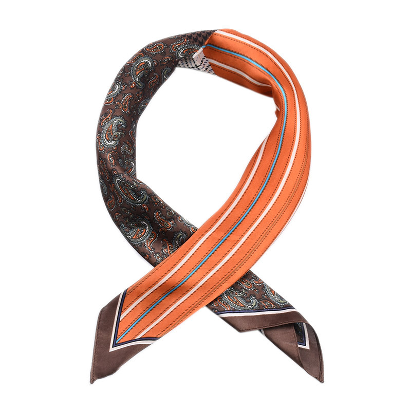 Wholesale cashew print silk 70cm square scarf satin silk scarf