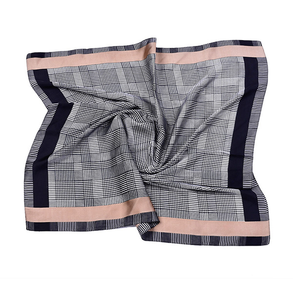 Wholesale Houndstooth 70cm Square Scarf Women Silk Scarf