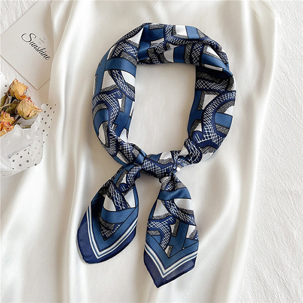 70cm square scarf silk scarf fashion letters color matching scarf
