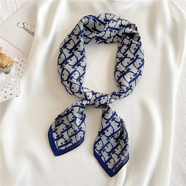 Wholesale Letter silk scarf ladies silk scarf stewardess scarf tied bag scarf