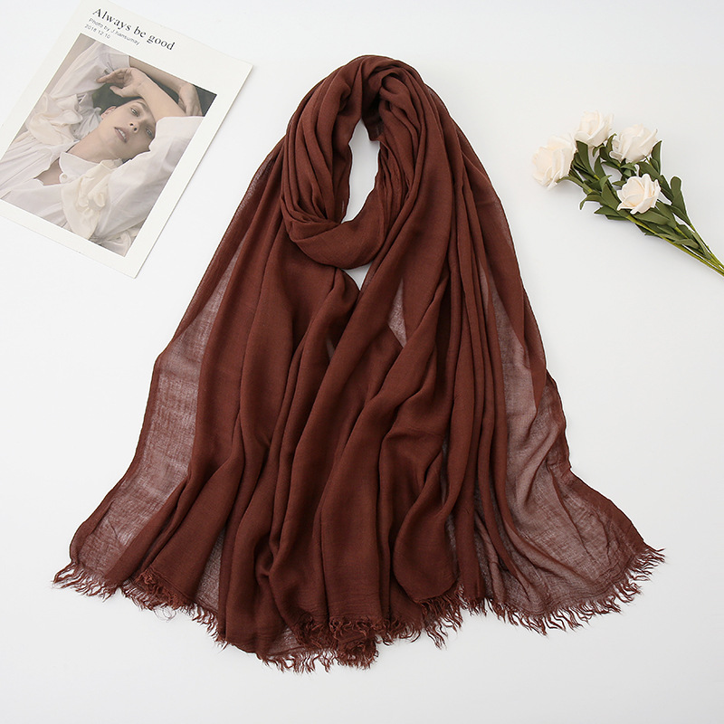 Malaysia tr cotton scarf Muslim shawl women head cotton linen Scarf