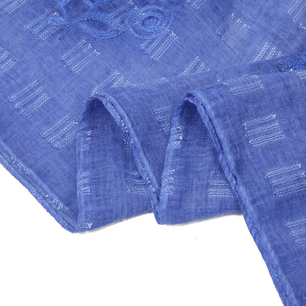 Embroidery scarf cotton tie dyed tassel scarf factory wholesale