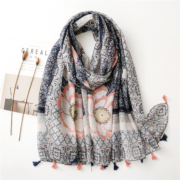 Ethnic style lotus scarf sunscreen ladies cheap shawl wholesale