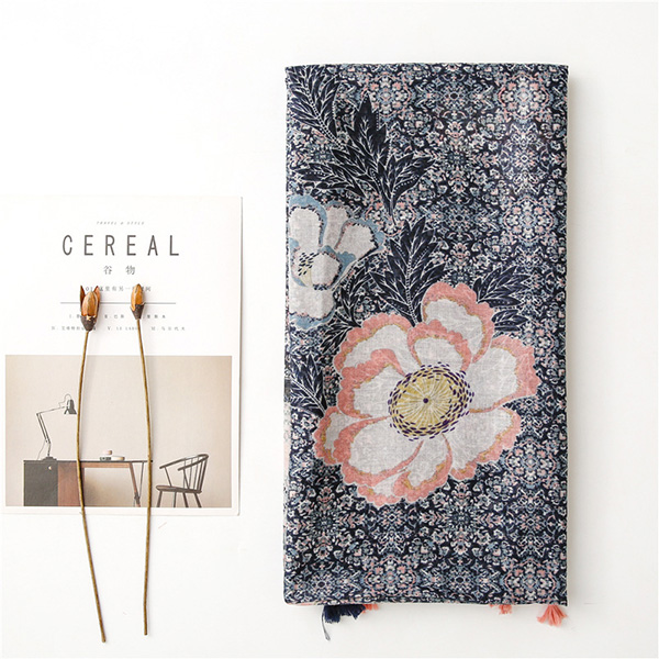 Ethnic style lotus scarf sunscreen ladies cheap shawl wholesale