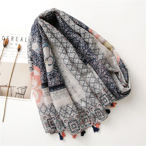 Ethnic style lotus scarf sunscreen ladies cheap shawl wholesale