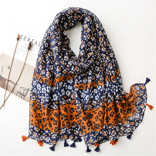 Vintage cotton linen silk scarf floret lady shawl china scarf wholesale