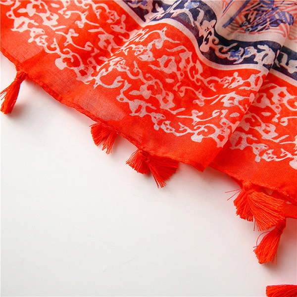 2021 cotton scarf red scarf spring fashion women travel sunscreen big shawl