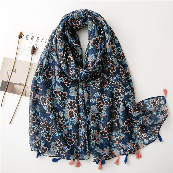 Canada Floral Women Cotton Scarf Supply Cheap Scarves