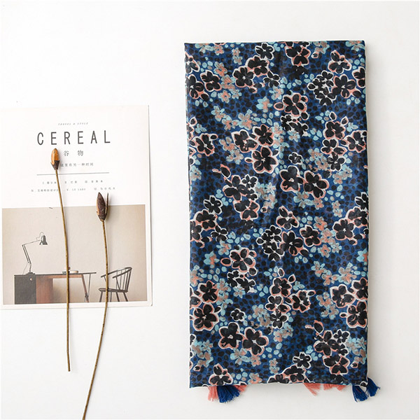 Canada Floral Women Cotton Scarf Supply Cheap Scarves
