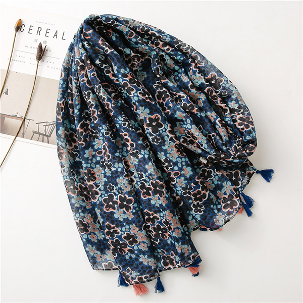 Canada Floral Women Cotton Scarf Supply Cheap Scarves