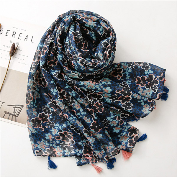 Canada Floral Women Cotton Scarf Supply Cheap Scarves
