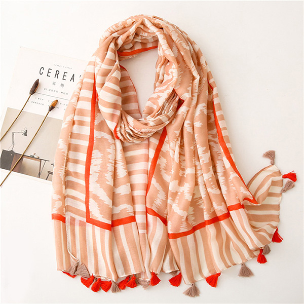 Greece leopard zebra pattern cotton linen scarf women beach towel scarf