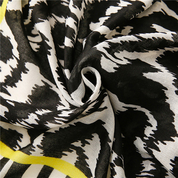 Greece leopard zebra pattern cotton linen scarf women beach towel scarf