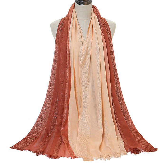 wholesale fashion scarves gradient cotton head scarf