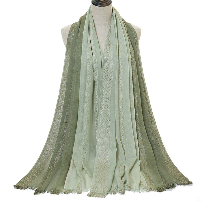 wholesale fashion scarves gradient cotton head scarf