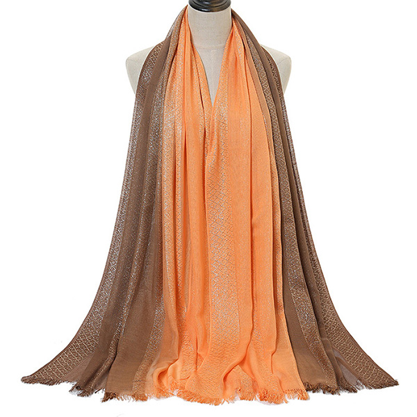 wholesale fashion scarves gradient cotton head scarf