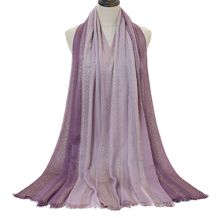 wholesale fashion scarves gradient cotton head scarf