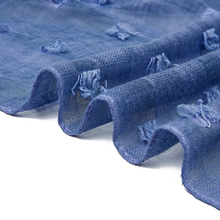 wholesale scarf suppliers cotton plaid dirty dyed wool ball scarf
