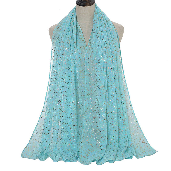 wholesale scarves and accessories bronzing pearl chiffon small dots ladies scarf