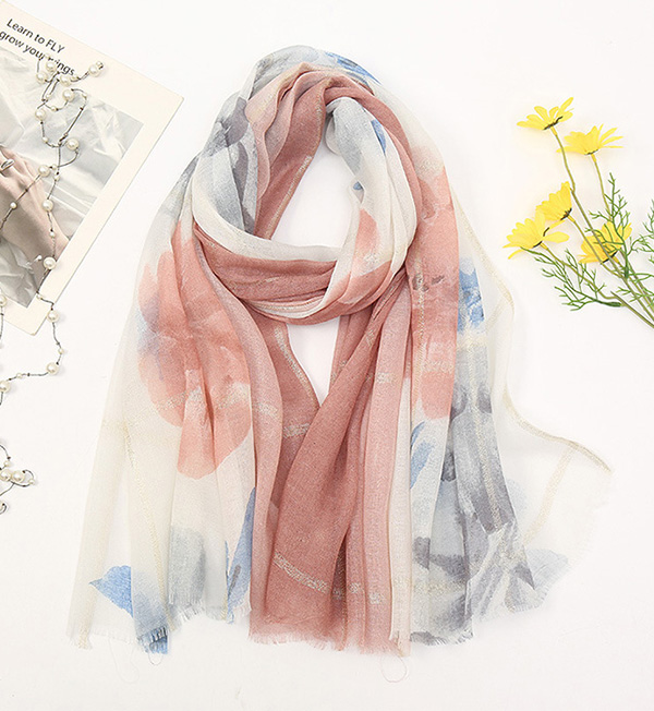 cheap scarves bulk popular gold thread long scarf wholesale