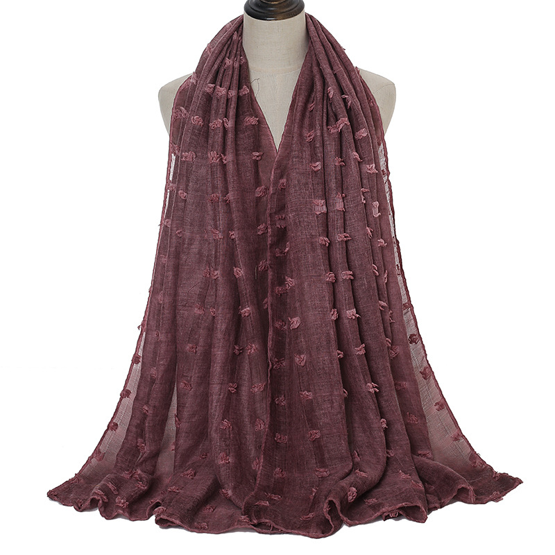 Cotton flocking check alexander mcqueen scarf 180cm