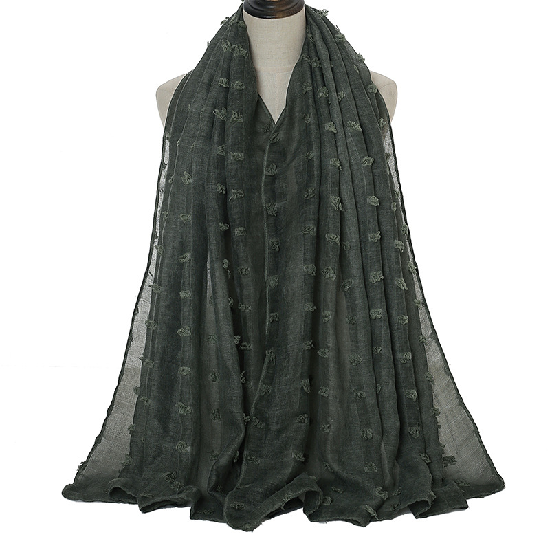 Cotton flocking check alexander mcqueen scarf 180cm