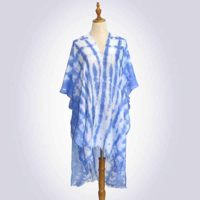 Wholesale tie-dye sunscreen scarf cotton shawl tie-dye clothes