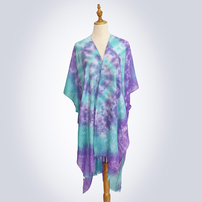 Women tie dye scarf ethnic style big shawl factory supply