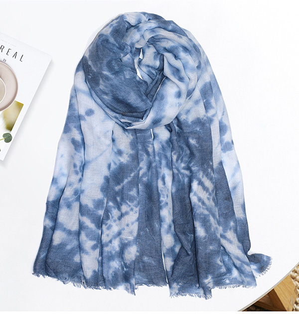 Tie-dyed scarf Women fashion warm scarf clothing accessories