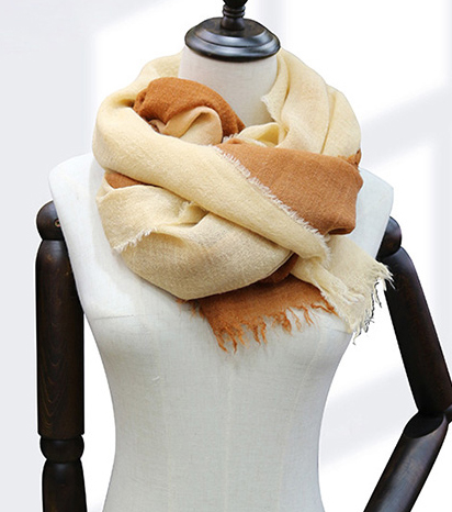 Winter cashmere warm scarf men women gradient shawl Factory supply