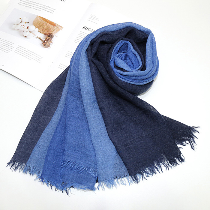 Winter cashmere warm scarf men women gradient shawl Factory supply