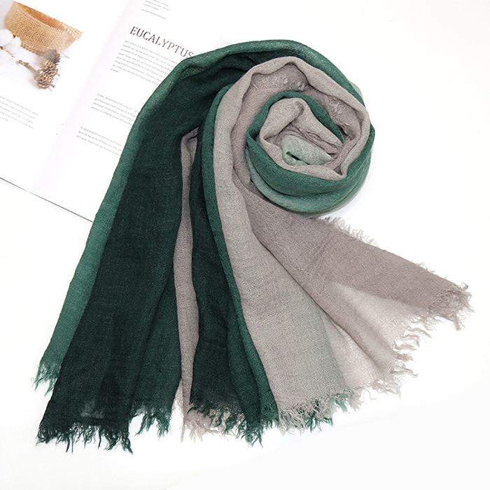 Winter cashmere warm scarf men women gradient shawl Factory supply