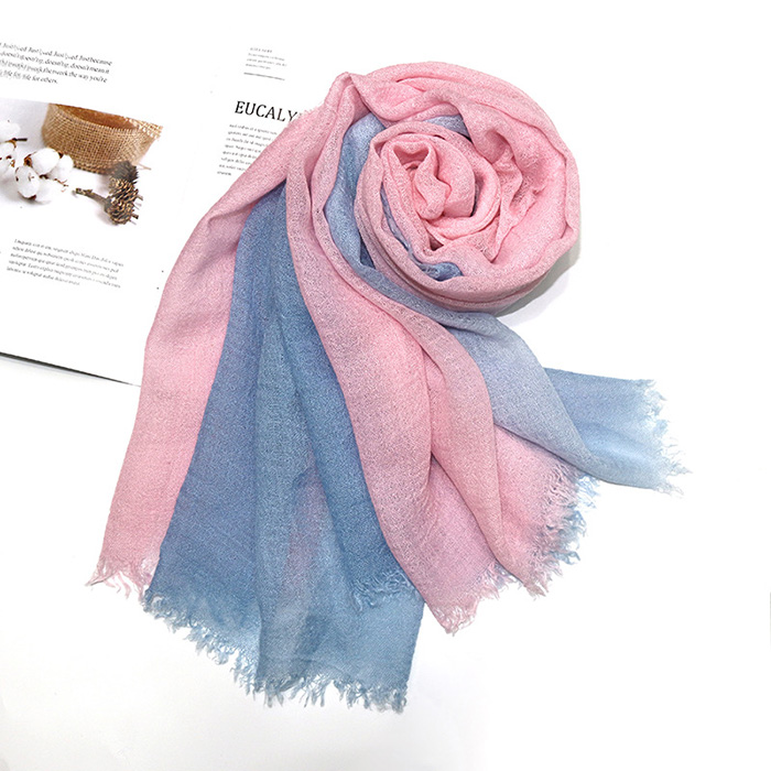 Winter cashmere warm scarf men women gradient shawl Factory supply