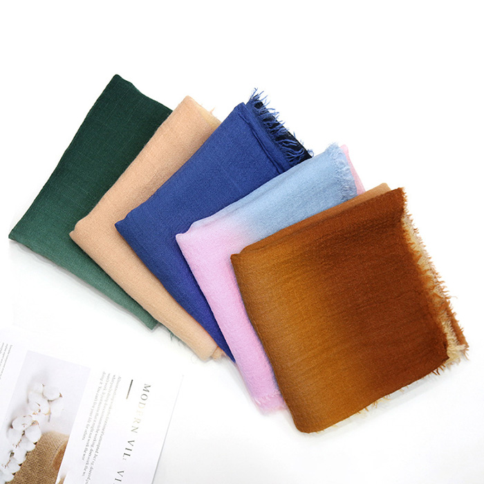 Winter cashmere warm scarf men women gradient shawl Factory supply