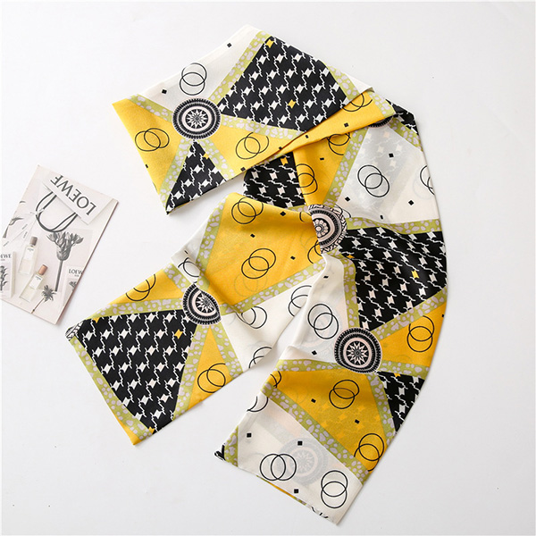 Star silk scarf women thin scarves Korean necktie wholesale