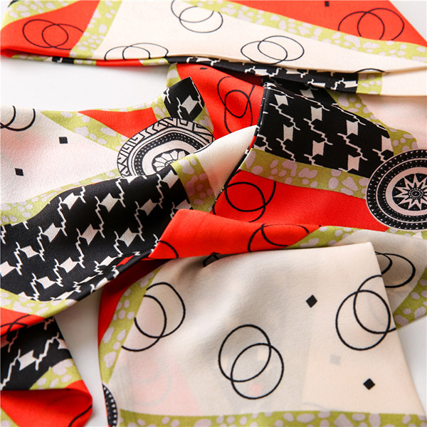 Star silk scarf women thin scarves Korean necktie wholesale
